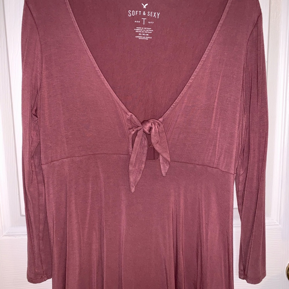 Mauve A&E Soft & Sexy Babydoll T